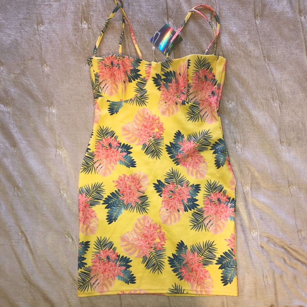 NWT Missguided Scuba Mini Dress